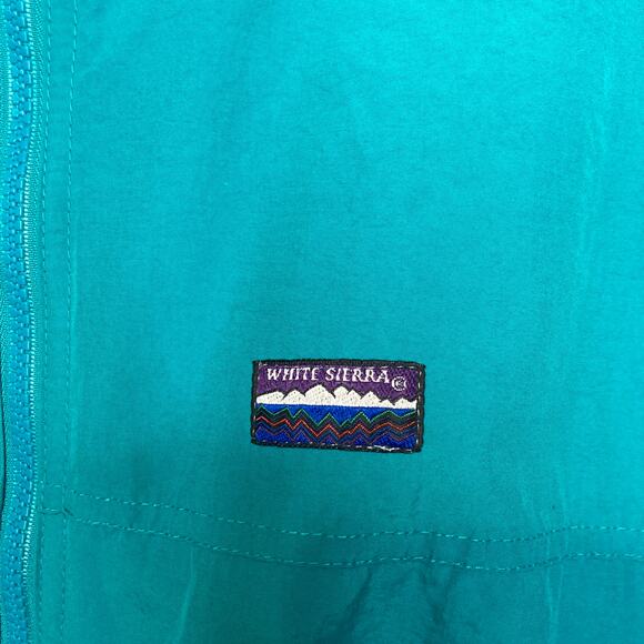 White Sierra Teal Ski Fleece‑Lined Bomber Jacket Men’s M – Retro Cozy Outdoor - Picture 4 of 10